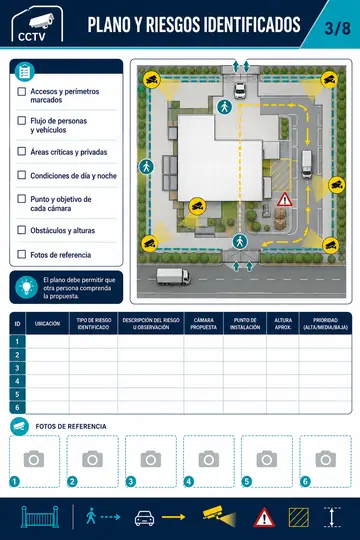 Installation layout and risk assessment map