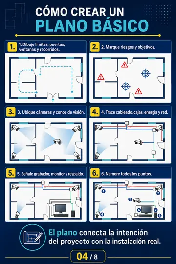 Coverage plan and field of view (FOV) schematics